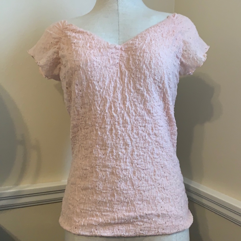 INC, blush lace top. Size Medium.
